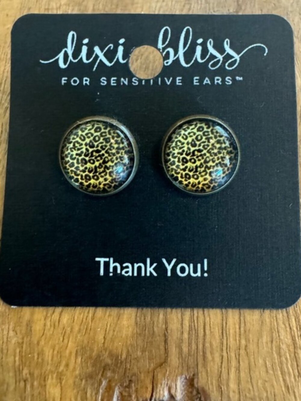 Leopard Animal Print Stud Earrings